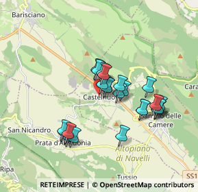 Mappa Via San Giovanni, 67020 San Pio delle Camere AQ, Italia (1.612)