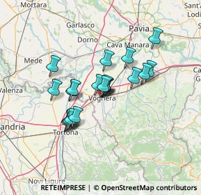 Mappa Via Vittorio Veneto, 27054 Voghera PV, Italia (10.3525)