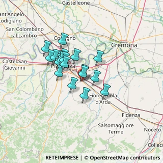 Mappa Via G. Natta, 29010 Pontenure PC, Italia (10.162)