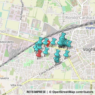 Mappa Via Ferrovieri, 27058 Voghera PV, Italia (0.303)