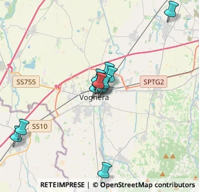 Mappa Via Volturno, 27050 Voghera PV, Italia (4.27125)