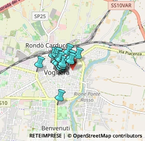 Mappa Via Volturno, 27050 Voghera PV, Italia (0.43526)