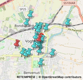 Mappa Via Volturno, 27050 Voghera PV, Italia (0.7595)