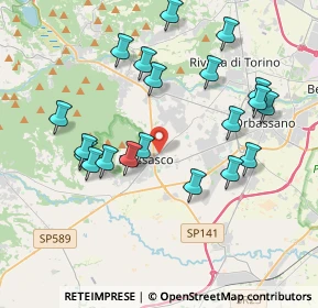 Mappa Via Frossasco, 10045 Piossasco TO, Italia (3.9905)