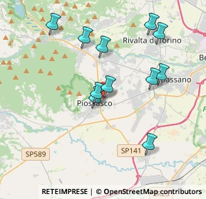 Mappa Via Frossasco, 10045 Piossasco TO, Italia (3.67182)