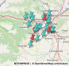Mappa Via Frossasco, 10045 Piossasco TO, Italia (11.0065)