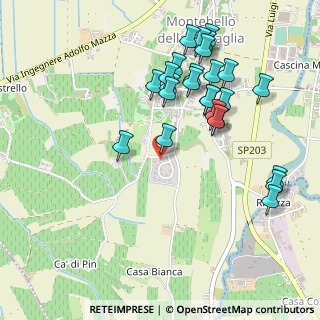 Mappa Via della Croce, 27054 Montebello della Battaglia PV, Italia (0.53077)