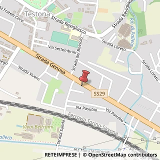 Mappa Strada Genova, 146, 10024 Moncalieri, Torino (Piemonte)