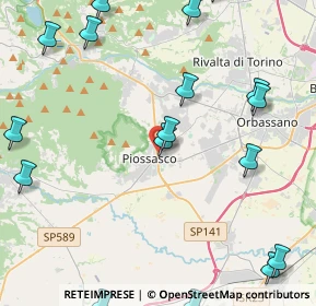 Mappa Via Provinciale Susa, 10045 Piossasco TO, Italia (6.4275)