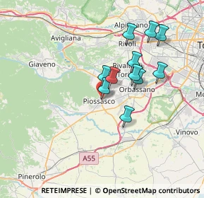 Mappa Via Provinciale Susa, 10045 Piossasco TO, Italia (5.95818)