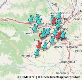 Mappa Via Provinciale Susa, 10045 Piossasco TO, Italia (11.088)