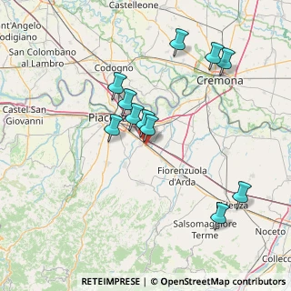 Mappa Via Emilia Parmense est, 29010 Pontenure PC, Italia (14.57455)