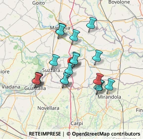 Mappa Via Donatori del Sangue, 46020 Pegognaga MN, Italia (12.09167)