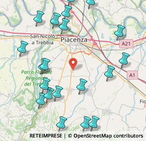 Mappa Via Galileo Galilei, 29027 Podenzano PC, Italia (10.272)