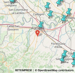 Mappa Via Galileo Galilei, 29027 Podenzano PC, Italia (28.58214)