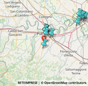 Mappa Via Galileo Galilei, 29027 Podenzano PC, Italia (15.63917)