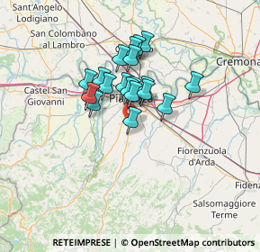 Mappa Via Galileo Galilei, 29027 Podenzano PC, Italia (9.56)