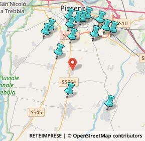 Mappa Via Galileo Galilei, 29027 Podenzano PC, Italia (4.415)