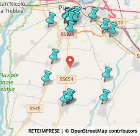 Mappa Via Galileo Galilei, 29027 Podenzano PC, Italia (4.587)