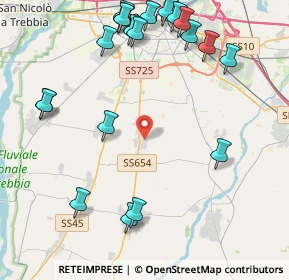 Mappa Via Galileo Galilei, 29027 Podenzano PC, Italia (5.311)