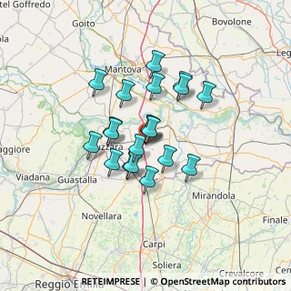 Mappa Via Alessandro Volta, 46020 Pegognaga MN, Italia (9.81)