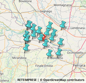 Mappa Via A. Boito, 46028 Sermide MN, Italia (10.5385)