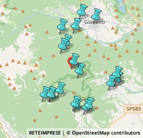 Mappa SP 229, 10094 Giaveno TO, Italia (4.0605)