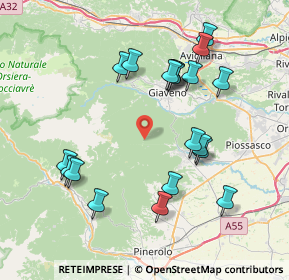 Mappa SP 229, 10094 Giaveno TO, Italia (7.9725)