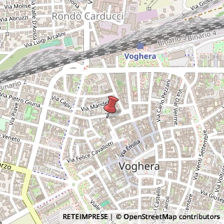 Mappa Via Depretis, 34, 27058 Voghera, Pavia (Lombardia)