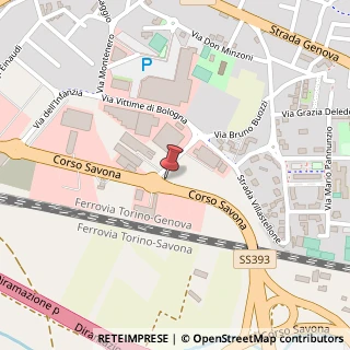 Mappa Corso Savona, 45, 10024 Moncalieri, Torino (Piemonte)