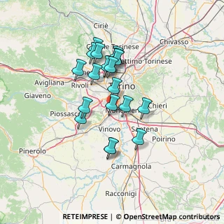 Mappa 10042 Nichelino TO, Italia (11.4105)