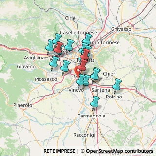 Mappa 10042 Nichelino TO, Italia (10.09789)