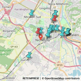 Mappa 10042 Nichelino TO, Italia (1.9505)