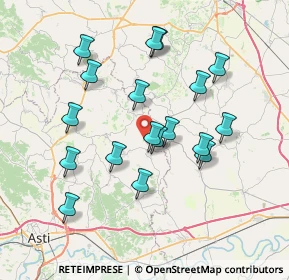 Mappa Via Cascina, 14030 Montemagno AT, Italia (6.97222)