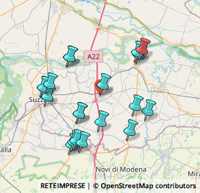 Mappa Via Piave, 46020 Pegognaga MN, Italia (7.5735)