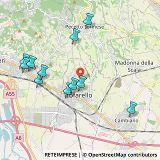 Mappa Strada della Braia, 10028 Trofarello TO, Italia (2.22545)