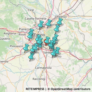Mappa Strada della Braia, 10028 Trofarello TO, Italia (9.9575)