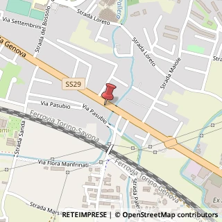 Mappa Strada Genova, 182, 10024 Moncalieri, Torino (Piemonte)
