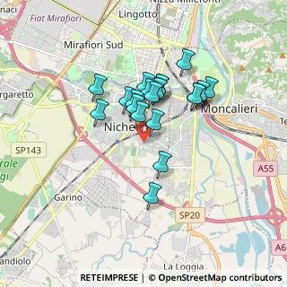 Mappa Viale Kennedy, 10042 Nichelino TO, Italia (1.352)
