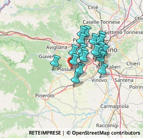 Mappa Via Giuseppe Cesare Abba, 10045 Piossasco TO, Italia (9.489)