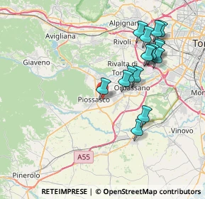 Mappa Via Giuseppe Cesare Abba, 10045 Piossasco TO, Italia (7.75)