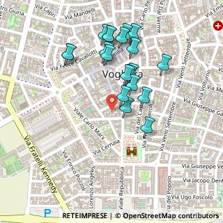 Mappa Via Giacomo Canevari, 27058 Voghera PV, Italia (0.2255)