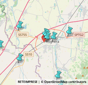 Mappa Via Carlo Bandirola, 27058 Voghera PV, Italia (5.00333)