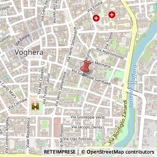 Mappa Via Giuseppe Garibaldi, 107, 27058 Voghera, Pavia (Lombardia)