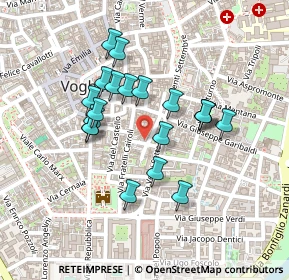 Mappa Via Paolo Sacchi, 27058 Voghera PV, Italia (0.1915)