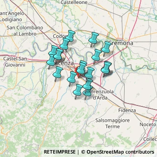 Mappa Via Massimo D' Antona, 29010 Pontenure PC, Italia (9.9545)