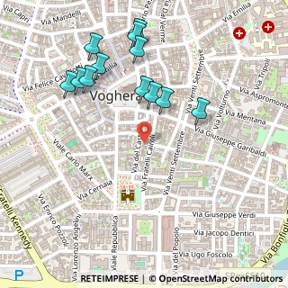 Mappa Via Cairoli, 27058 Voghera PV, Italia (0.27)