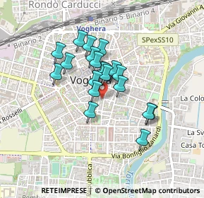 Mappa Via del Castello, 27058 Voghera PV, Italia (0.315)