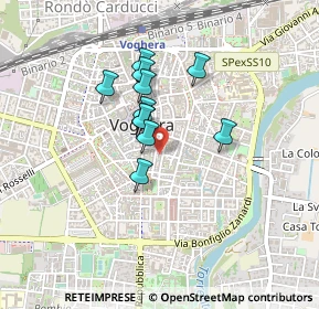 Mappa Via del Castello, 27058 Voghera PV, Italia (0.30909)