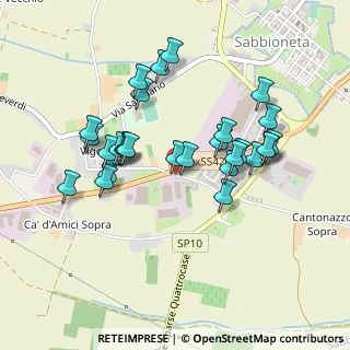 Mappa Via D. Giunti, 46018 Sabbioneta MN, Italia (0.43214)